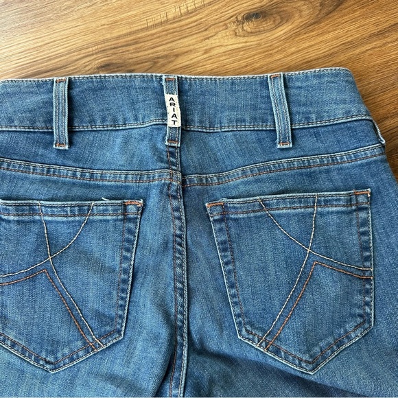 Ariat Women's Straight Leg Jeans - Blue Denim - Picture 5 of 8